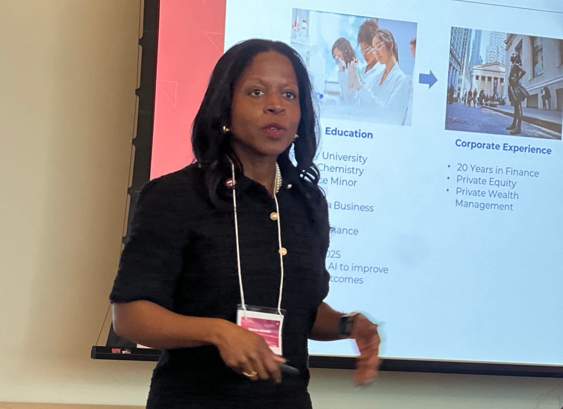 Nikisha Alcindor presenting research